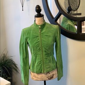 Authentic Wilson’s leather green Moto jacket